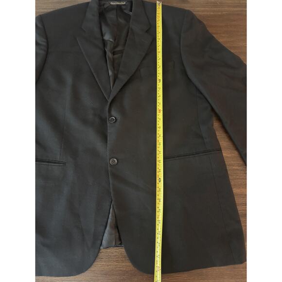 100% Cashmere Loro Piana Blazer Mens 46R Black 2 Button Saks Fifth Avenue - Picture 5 of 11